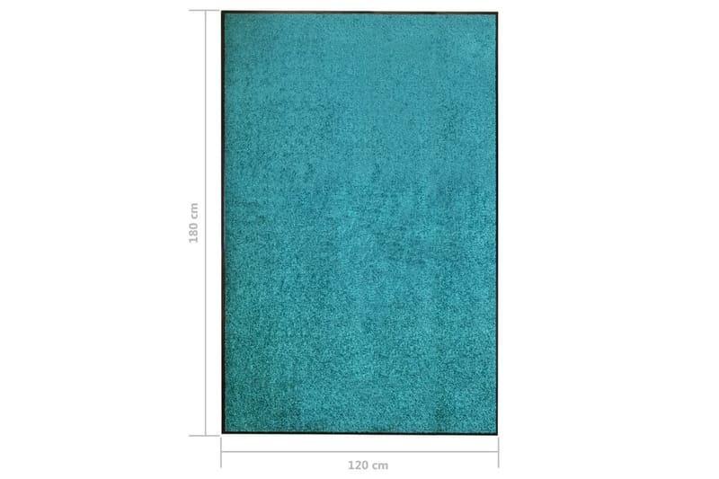 Dørmatte vaskbar turkis 120x180 cm - Blå - Tekstiler - Tepper & Matter - Hall matte