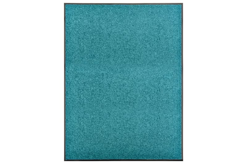 Dørmatte vaskbar turkis 90x120 cm - Blå - Tekstiler - Tepper & Matter - Hall matte