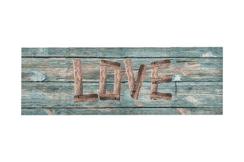 Kjøkkenmatte vaskbar Love 60x180 cm - Flerfarget - Tekstiler - Tepper & Matter - Hall matte