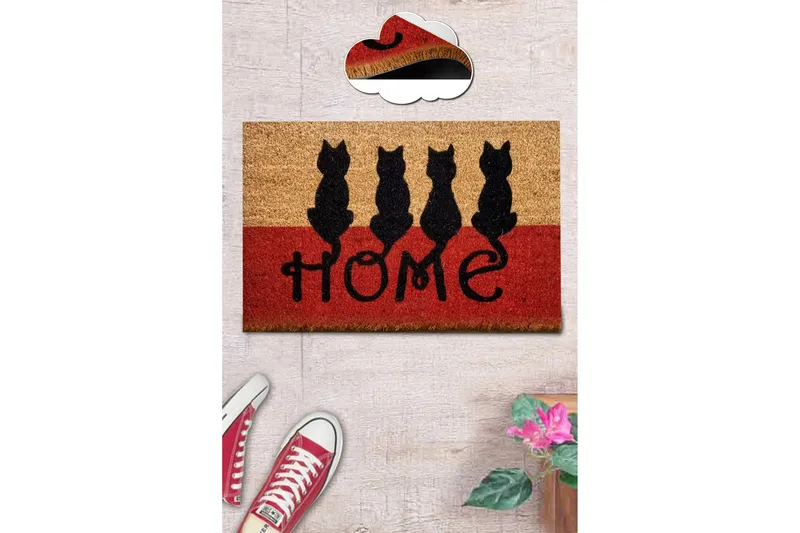 Nazmin Dørmatte 40x60 cm Rektangulær, Flerfarget