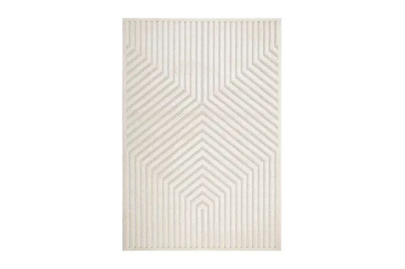 Hampton Flatvevd teppe 160x230 cm Rektangulær - Krem - Tekstiler - Tepper & Matter - Flatvevde tepper