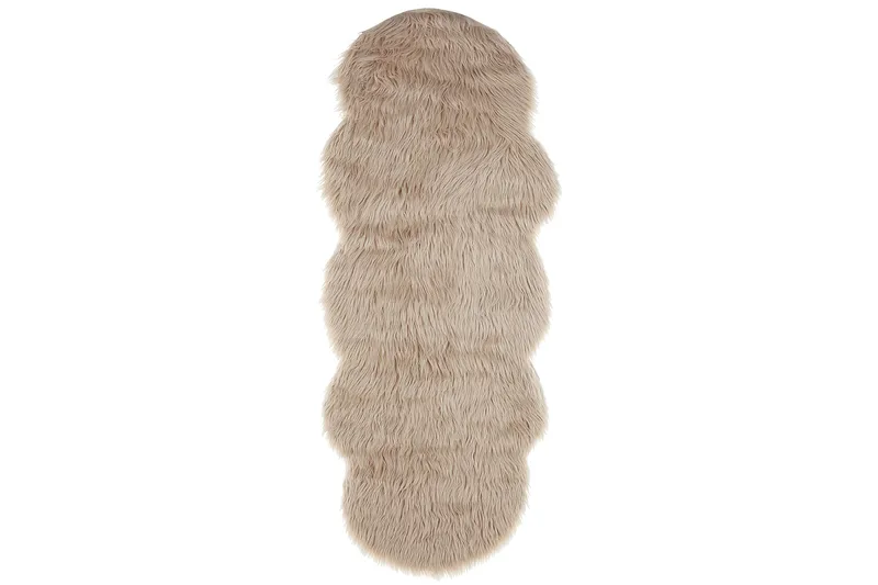 Mamungari Skinnteppe 60x180 cm - Beige - Tekstiler - Tepper & Matter - Skinn & pelstepper