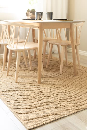 Maskinvevd teppe KM Home Capri Modern 240x340 cm Jute - jute - Tekstiler - Tepper & Matter - Utendørstepper