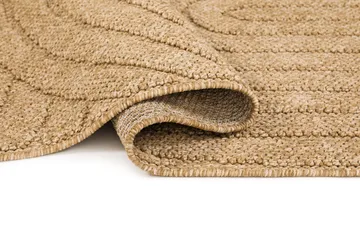 Maskinvevd teppe KM Home Capri Zen 200x290 cm Jute - jute - Tekstiler - Tepper & Matter - Utendørstepper