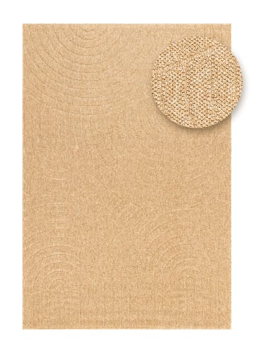 Maskinvevd teppe KM Home Capri Zen 240x340 cm Jute - jute - Tekstiler - Tepper & Matter - Utendørstepper