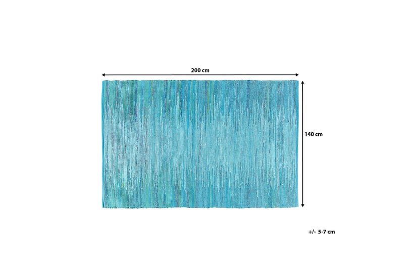 Mersin Matte 140x200 cm - Blå - Tepper & Matter
