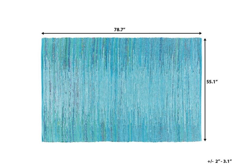 Mersin Matte 140x200 cm - Blå - Tekstiler - Tepper & Matter