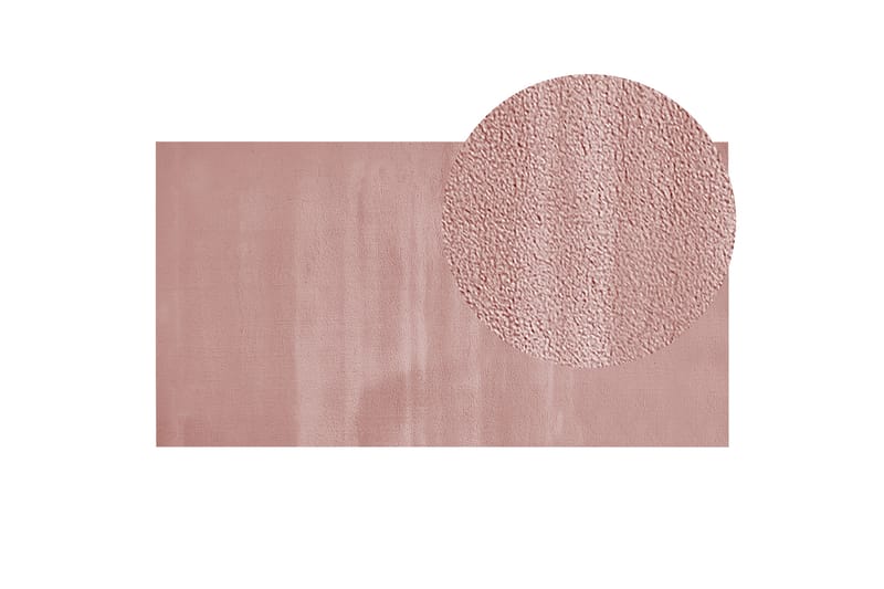 Mirpur Skinnteppe 80x150 cm - Rosa - Tekstiler - Tepper & Matter - Skinn & pelstepper