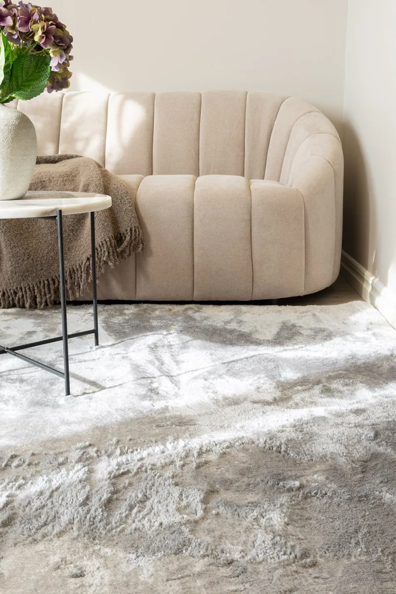 Cozy Ryematte 110x160 cm Rektangulær - Sølv - Tekstiler - Tepper & Matter - Moderne tepper - Ryeteppe
