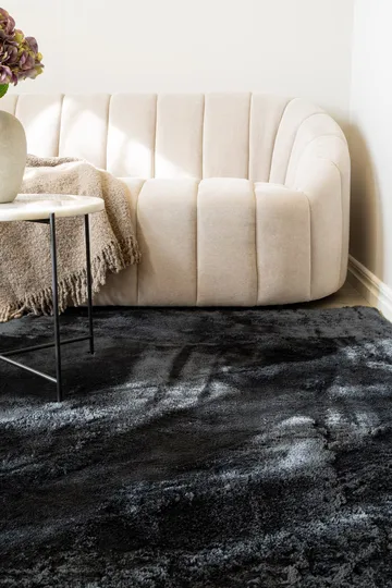 Cozy Ryeteppe 200x290 cm Rektangulær - Svart - Tekstiler - Tepper & Matter - Moderne tepper - Ryeteppe