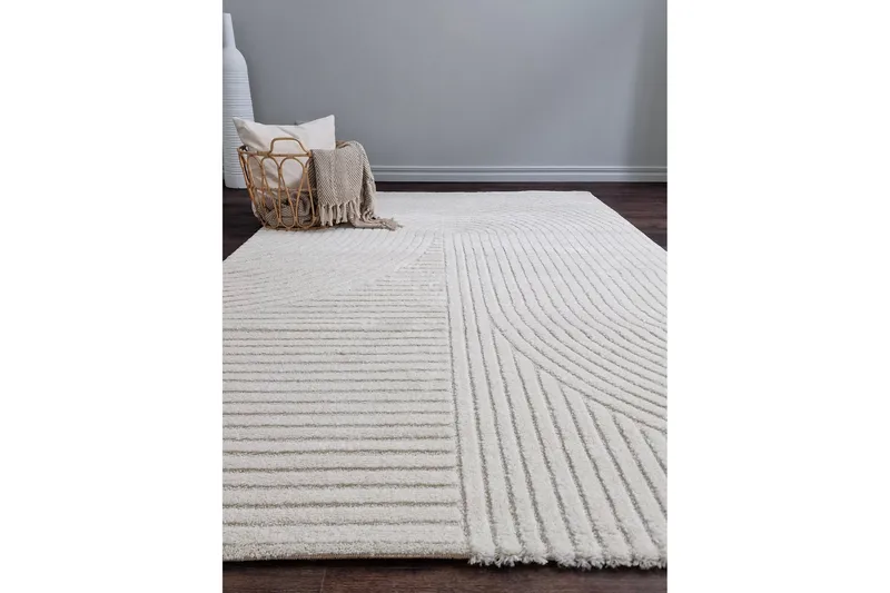 Bella Wiltonteppe 160x230 cm Rektangulært - Hvit - Tekstiler - Tepper & Matter - Moderne tepper - Friezematter