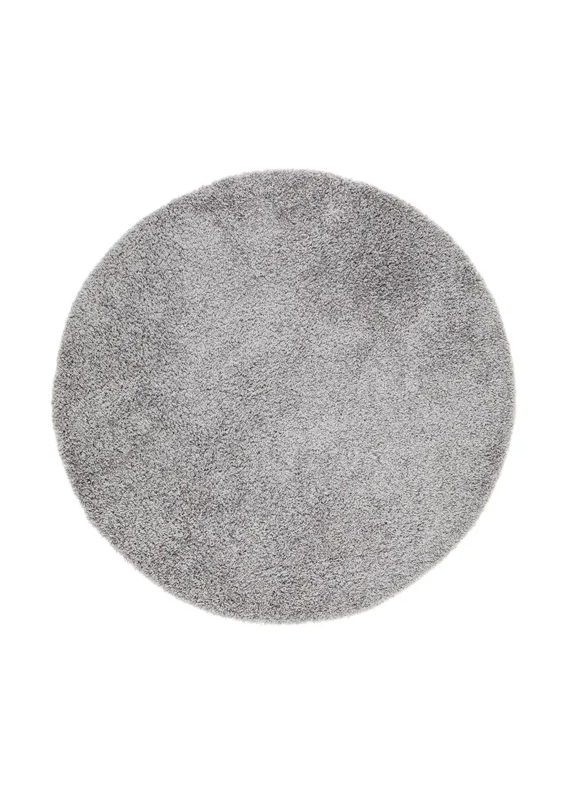 Lounge Ryeteppe Rundt 240 cm - Sølv - Tekstiler - Tepper & Matter - Moderne tepper - Ryeteppe