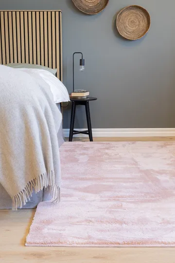 Cozy Ryeteppe 200x290 cm Rektangulær - Rosa - Tekstiler - Tepper & Matter - Moderne tepper - Ryeteppe