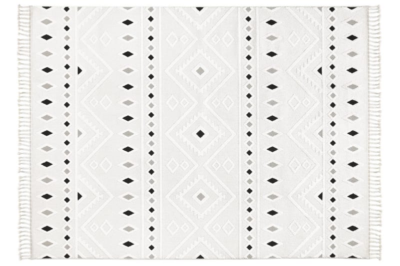 Santorini Wiltonteppe 200x290 cm Rektangulær - Krem/Grå - Tekstiler - Tepper & Matter - Moderne tepper - Wiltontepper