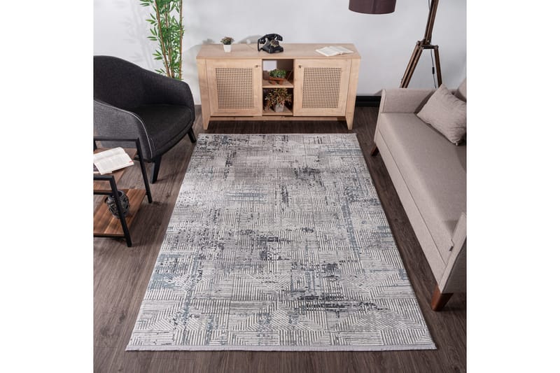 Tulima Wiltonteppe 80x300 cm Rektangulær - Blå - Tekstiler - Tepper & Matter - Moderne tepper - Friezematter