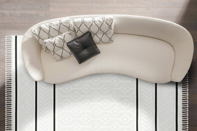 Island Wiltonteppe 100x200 cm Rektangulær - Krem - Tekstiler - Tepper & Matter - Moderne tepper - Wiltontepper