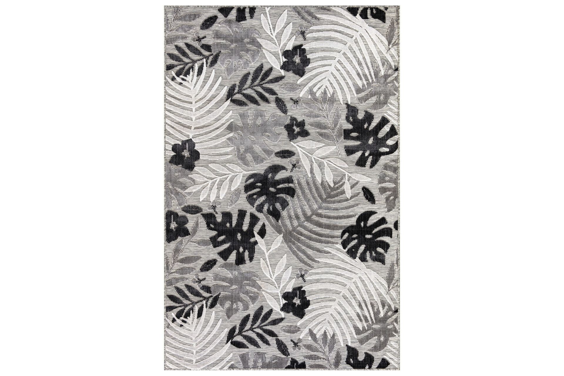 Leaf Wiltonteppe 78x150 cm Rektangulær - Grå - Tekstiler - Tepper & Matter - Moderne tepper - Gangmatter