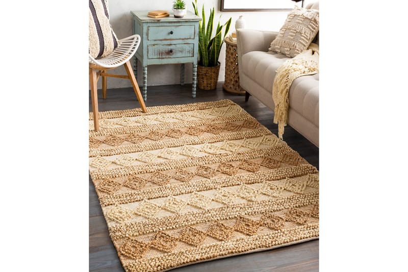 Tofu Juteteppe 90x150 cm Rektangulær - Beige - Tekstiler - Tepper & Matter - Moderne tepper - Sisaltepper