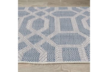 Sante Bomullsteppe 160x230 cm Rektangulær - Blå - Tekstiler - Tepper & Matter - Moderne tepper - Bomullstepper
