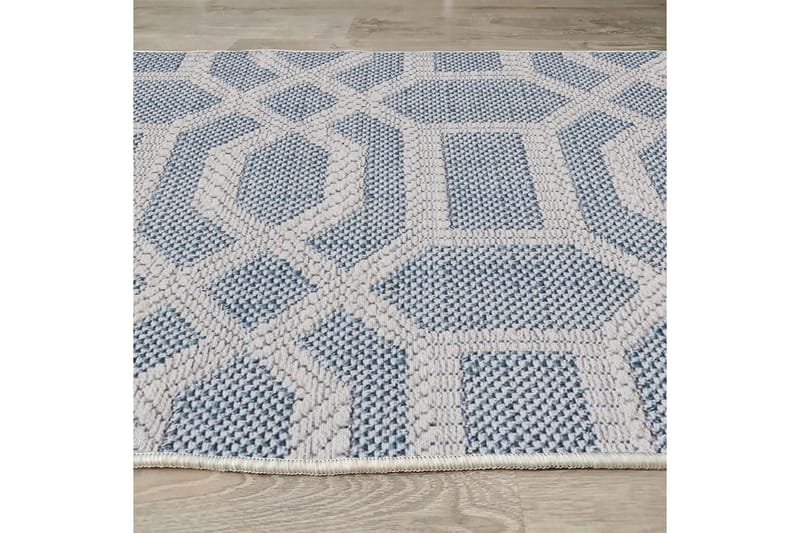 Sante Bomullsteppe 120x180 cm Rektangulær - Blå - Tekstiler - Tepper & Matter - Moderne tepper - Bomullstepper