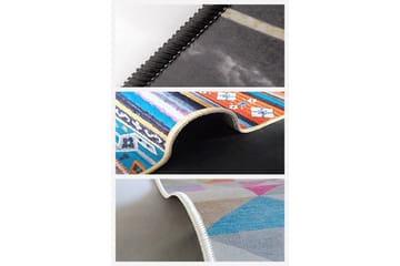 Sante Bomullsteppe 160x230 cm Rektangulær - Blå - Tekstiler - Tepper & Matter - Moderne tepper - Bomullstepper