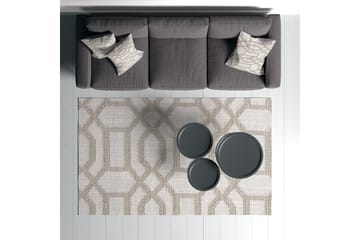 Maltina Bomullsteppe 80x120 cm Rektangulær - Grå - Tekstiler - Tepper & Matter - Moderne tepper - Bomullstepper
