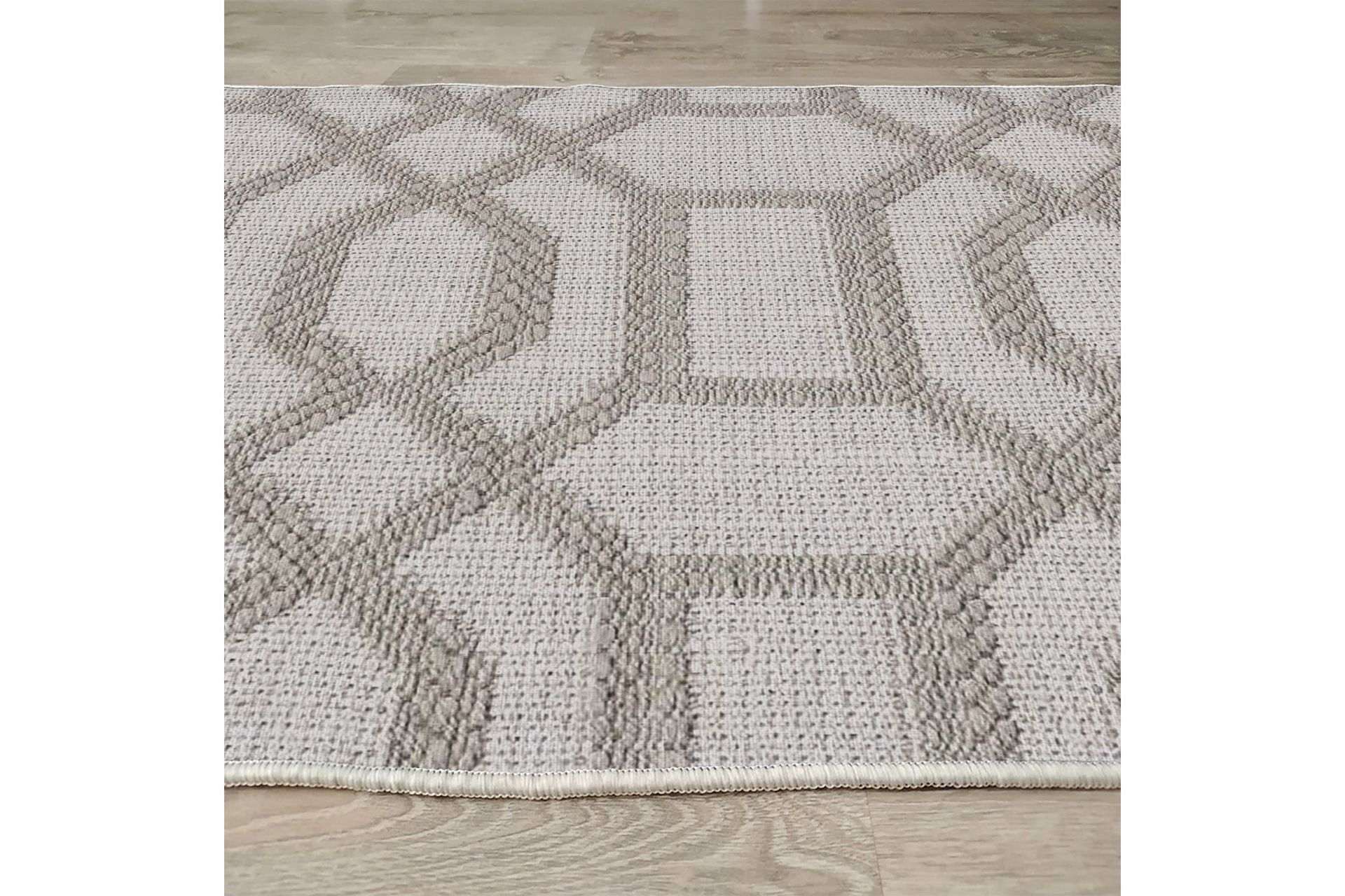 Maltina Bomullsteppe 80x120 cm Rektangulær - Grå - Tekstiler - Tepper & Matter - Moderne tepper - Bomullstepper