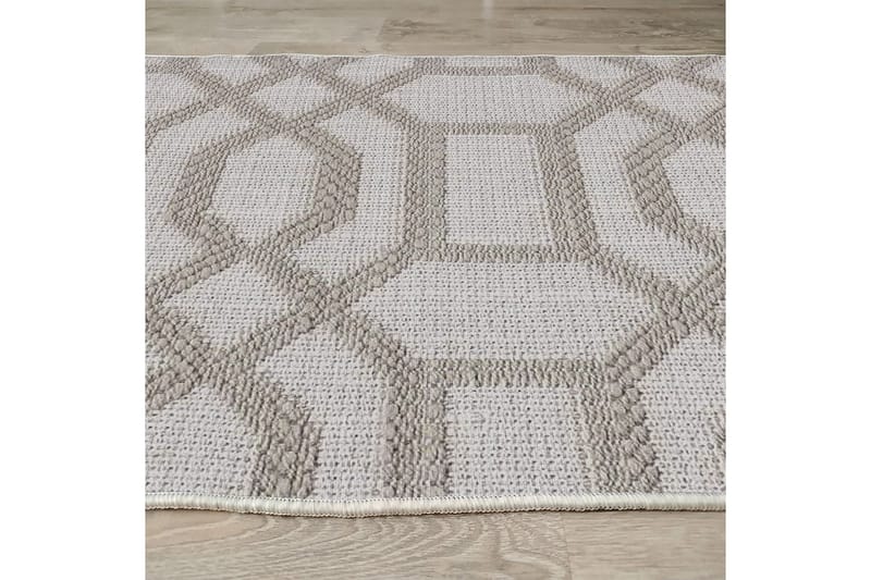 Maltina Bomullsteppe 100x300 cm Rektangulær - Grå - Tekstiler - Tepper & Matter - Moderne tepper - Bomullstepper
