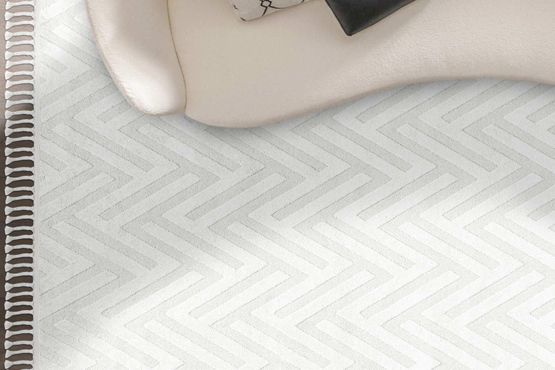 Malta Wiltonteppe 100x200 cm Rektangulær - Krem - Tekstiler - Tepper & Matter - Moderne tepper - Wiltontepper