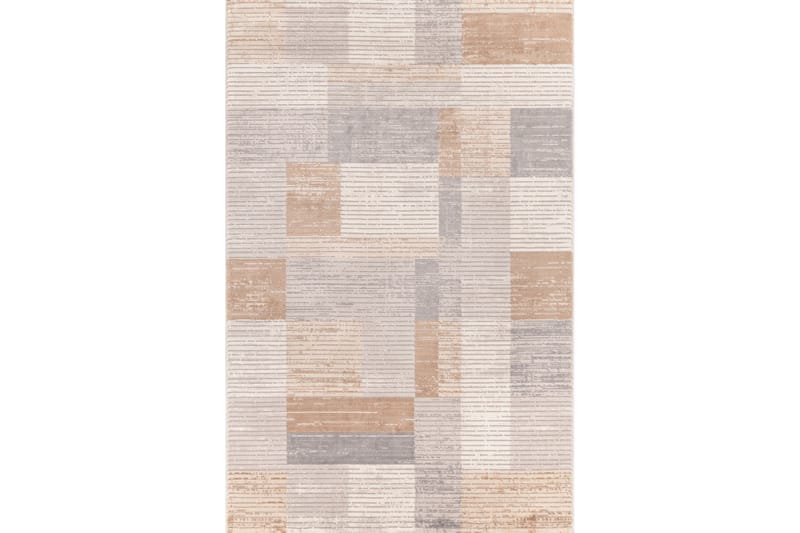Motto Løper 80x150 cm Rektangulær - Grå/Beige/Brun - Tekstiler - Tepper & Matter - Moderne tepper - Gangmatter