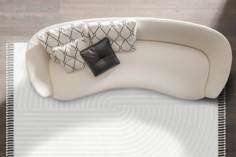 Cyprus Wiltonteppe 160x230 cm Rektangulær - Krem - Tekstiler - Tepper & Matter - Moderne tepper - Wiltontepper