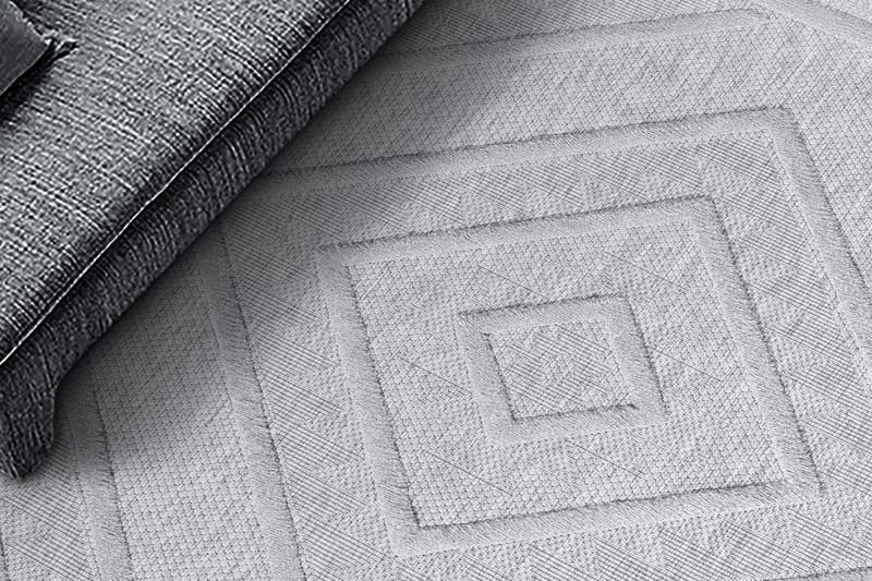 Uvudhulash Wiltonteppe 200x290 cm Rektangulær - Grå - Tekstiler - Tepper & Matter - Moderne tepper - Friezematter