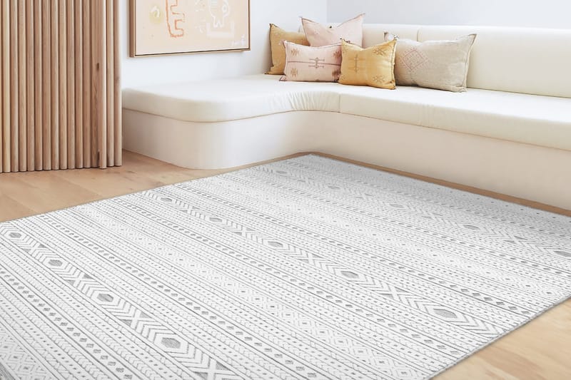 Sand Wiltonteppe 78x150 cm Rektangulær - Krem - Tekstiler - Tepper & Matter - Moderne tepper - Wiltontepper