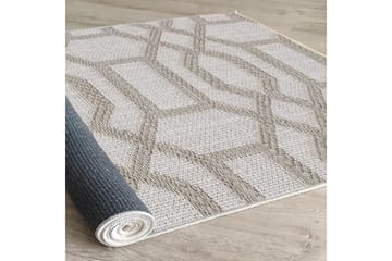 Maltina Bomullsteppe 80x120 cm Rektangulær - Grå - Tekstiler - Tepper & Matter - Moderne tepper - Bomullstepper