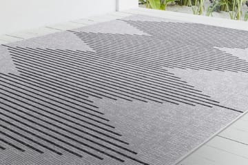 Fresco Juteteppe 120x180 cm Rektangulær - Svart/Hvit - Tekstiler - Tepper & Matter - Moderne tepper - Sisaltepper
