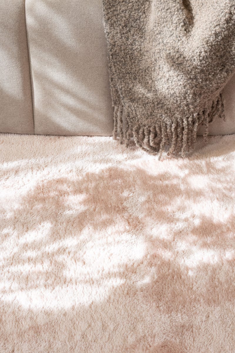 Cozy Ryeteppe 200x290 cm Rektangulær - Rosa - Tekstiler - Tepper & Matter - Moderne tepper - Ryeteppe