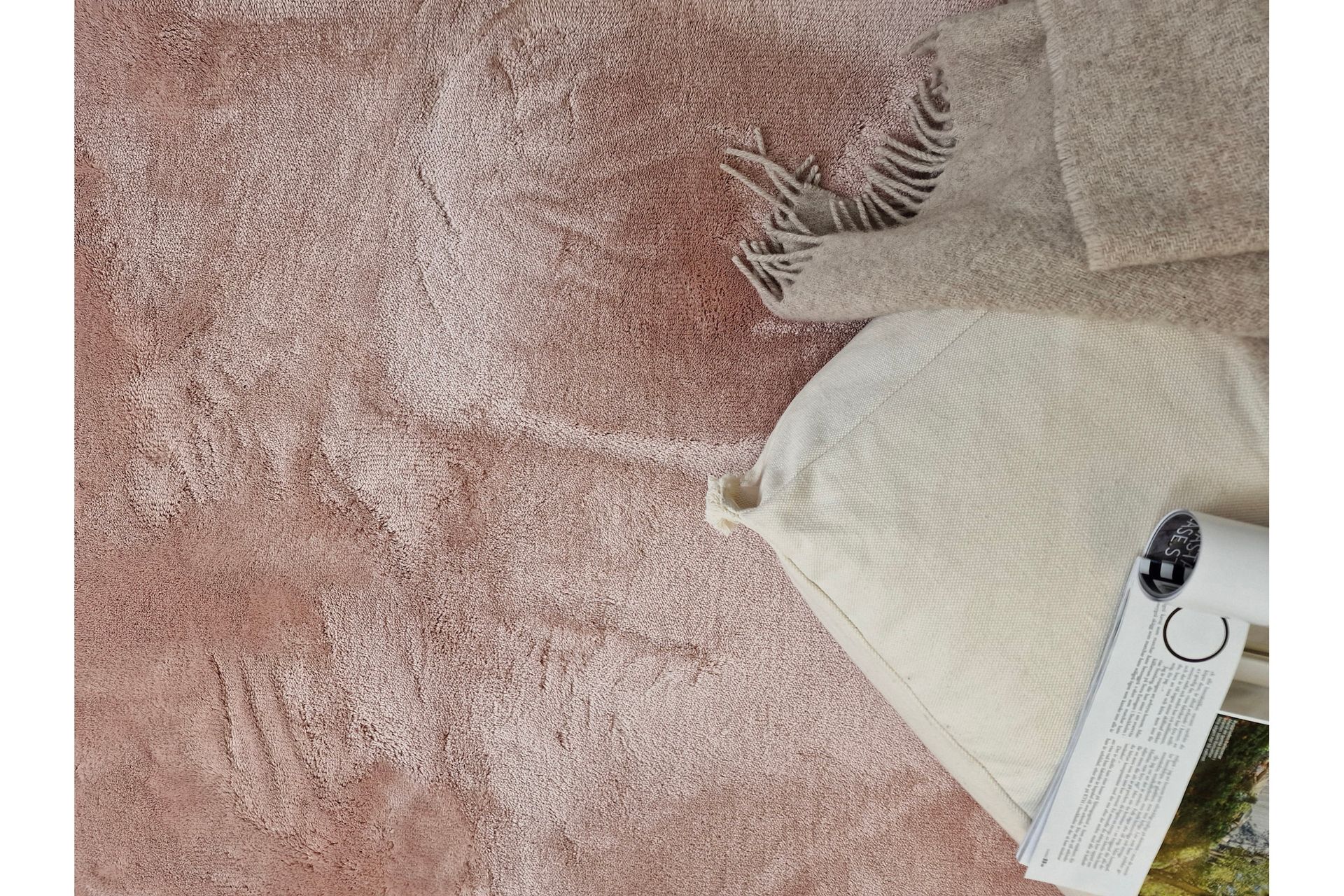 Cozy Ryematte 240x340 cm Rektangulær - Rosa - Tekstiler - Tepper & Matter - Moderne tepper - Ryeteppe