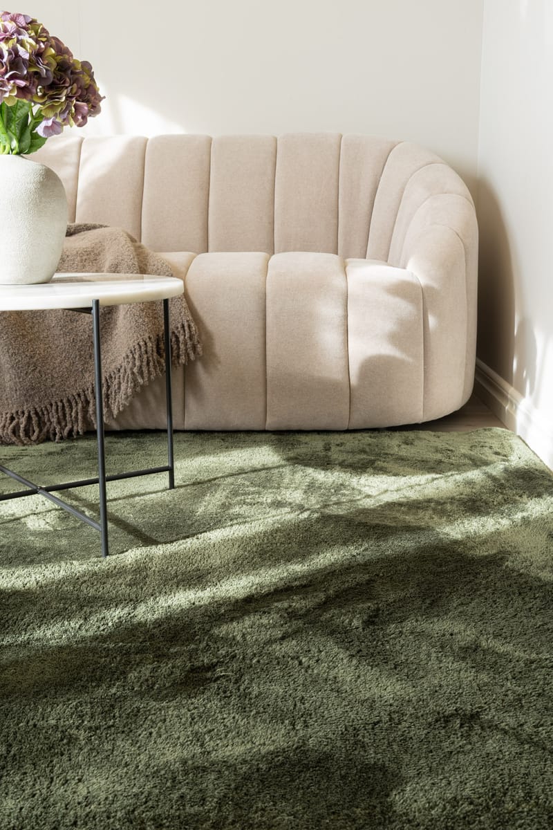 Cozy Ryematte 110x160 cm Rektangulær - Grønn - Tekstiler - Tepper & Matter - Moderne tepper - Ryeteppe