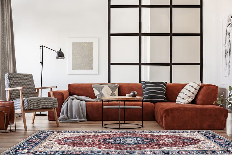 Tarfaya Frizematte 240x340 cm - Rød - Tekstiler - Tepper & Matter - Moderne tepper - Friezematter