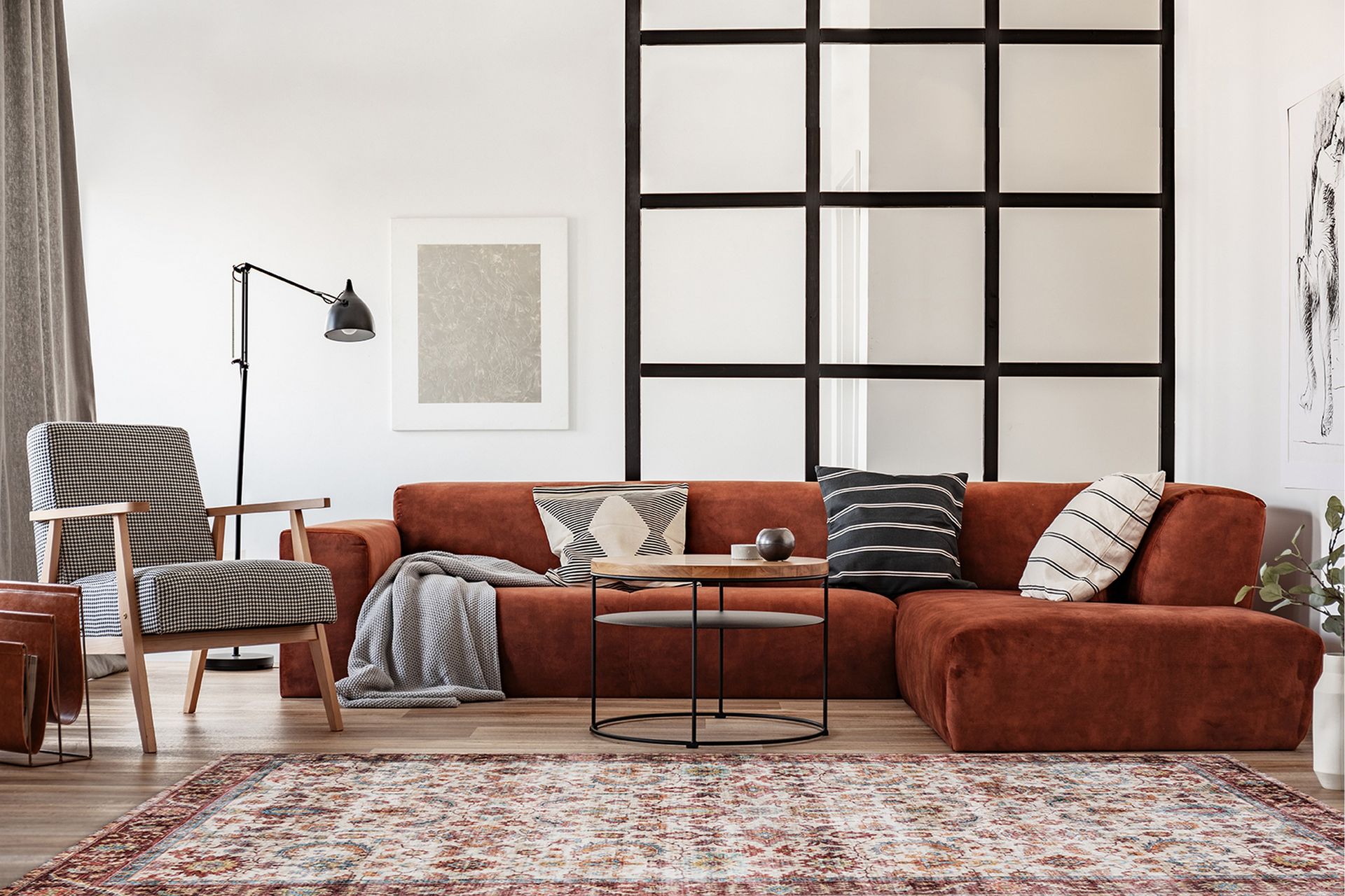 Tarfaya Frizematte 160x230 cm - Vinrød - Tekstiler - Tepper & Matter - Moderne tepper - Friezematter