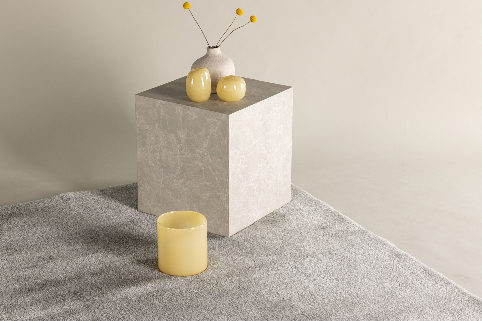 Blanca Ryeteppe 230x160 cm - Grå - Tekstiler - Tepper & Matter - Moderne tepper - Ryeteppe