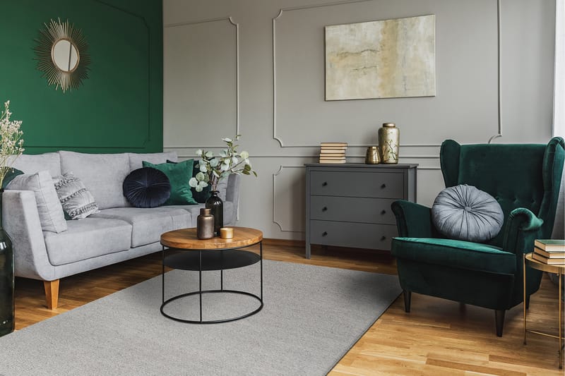 Skagen Ullteppe 140x200 cm - Sølv - Tekstiler - Tepper & Matter - Moderne tepper - Ullteppe