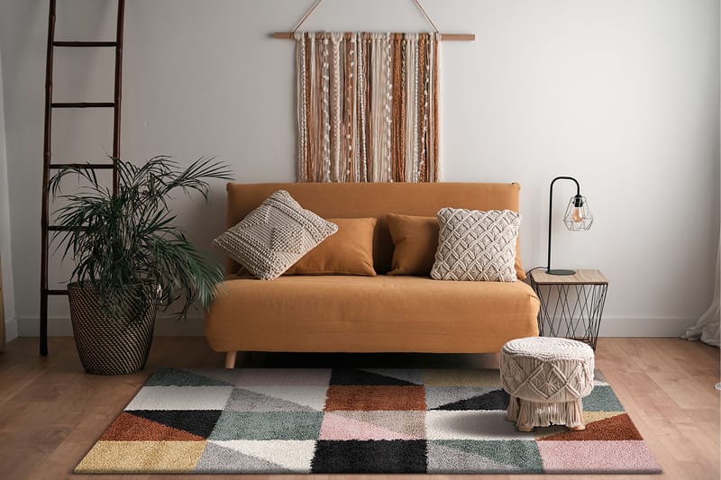 Portland Ryeteppe 160x230 cm - Flerfarget - Tekstiler - Tepper & Matter - Moderne tepper - Ryeteppe