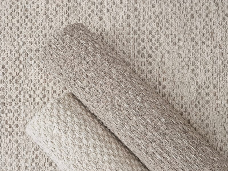 Varberg Bomullsteppe 160x230 cm Rektangulær - Beige - Tekstiler - Tepper & Matter - Hall matte