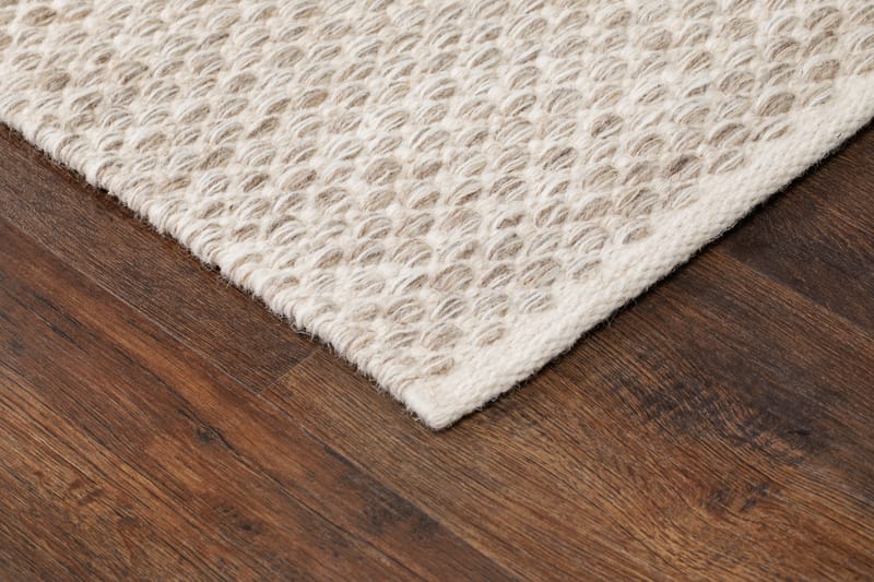 Varberg Løper 75x230 cm Rektangulær - Krem - Tekstiler - Tepper & Matter - Moderne tepper - Bomullstepper