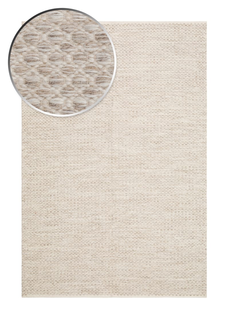Varberg Bomullsteppe 160x230 cm Rektangulær - Krem - Tekstiler - Tepper & Matter - Moderne tepper - Bomullstepper