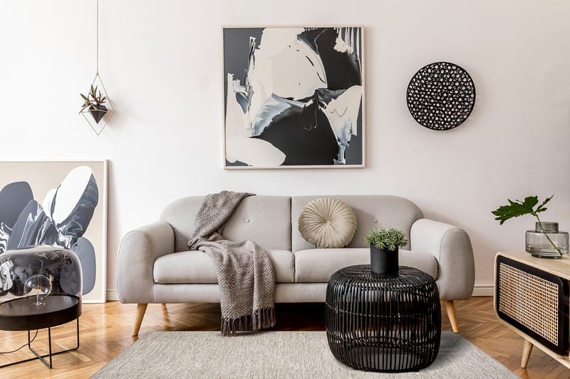 Varberg Bomullsteppe 160x230 cm Rektangulær - Beige - Tekstiler - Tepper & Matter - Hall matte