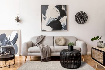 Varberg Bomullsteppe 200x300 cm Rektangulær - Beige - Tekstiler - Tepper & Matter - Hall matte