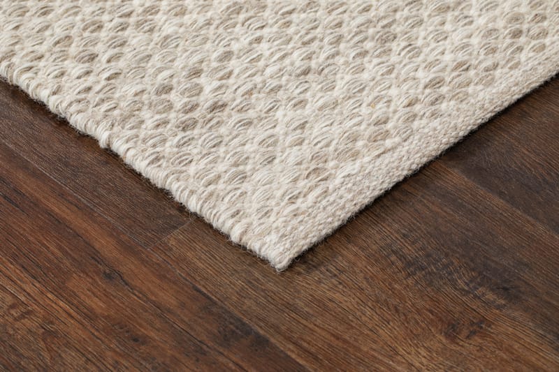 Varberg Bomullsteppe 160x230 cm Rektangulær - Beige - Tekstiler - Tepper & Matter - Hall matte