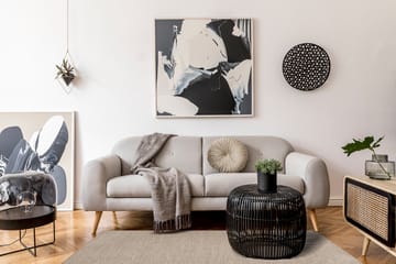 Visby Bomullsmatte 160x230 cm Rektangulær - Lin - Tekstiler - Tepper & Matter - Moderne tepper - Bomullstepper